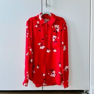 Printed Floral Button Down Shirt